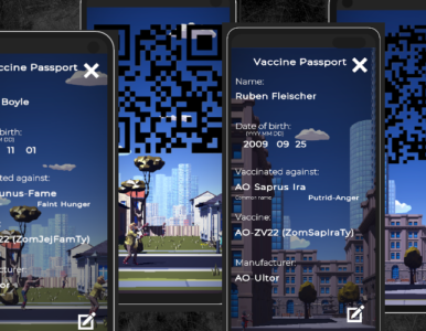 Zombie Virus Passport QR Code